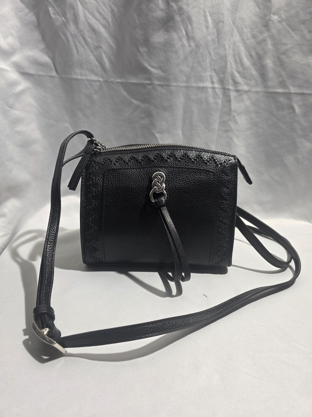 Gigi Mini Cross Body Bag Black Interlok H15913 W/Papers - Picture 4 of 15